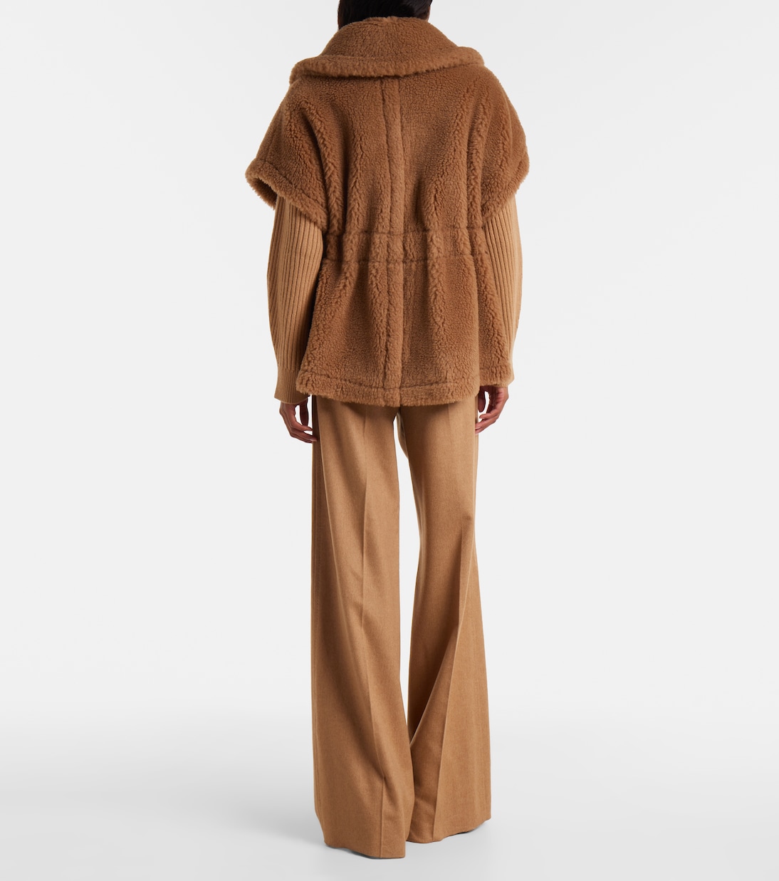 Cape Newbab en laine de chameau et soie | Max Mara