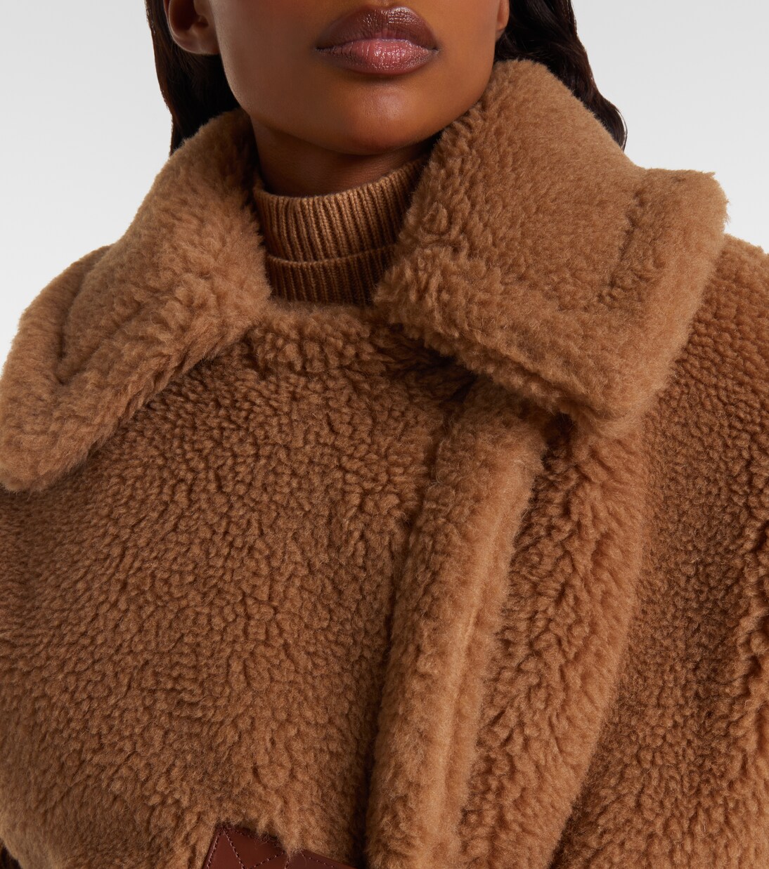 Cape Newbab en laine de chameau et soie | Max Mara
