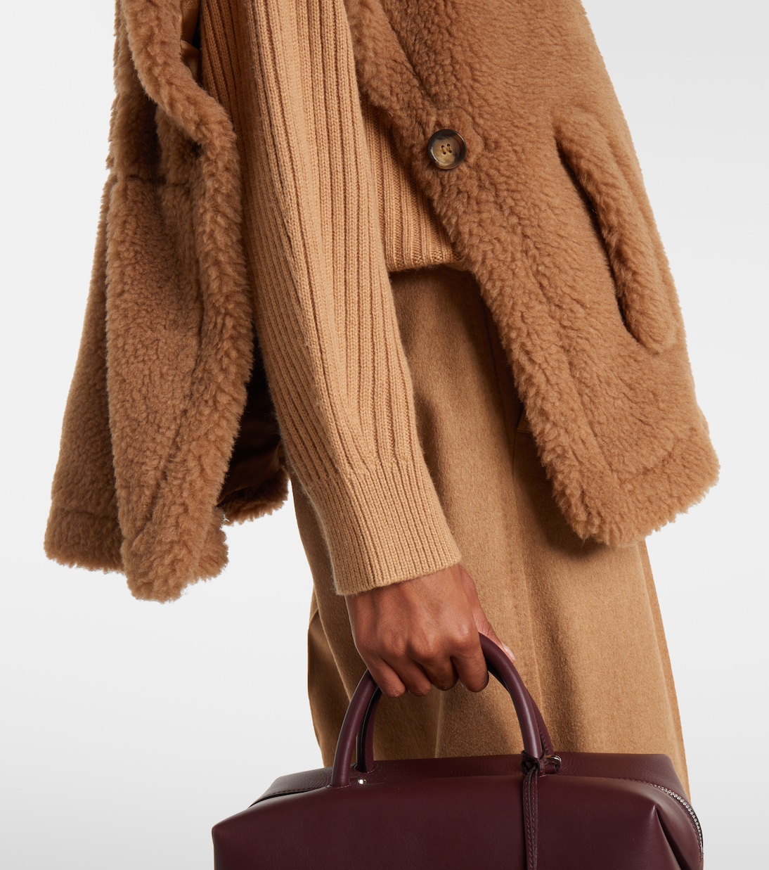 Cape Newbab en laine de chameau et soie | Max Mara