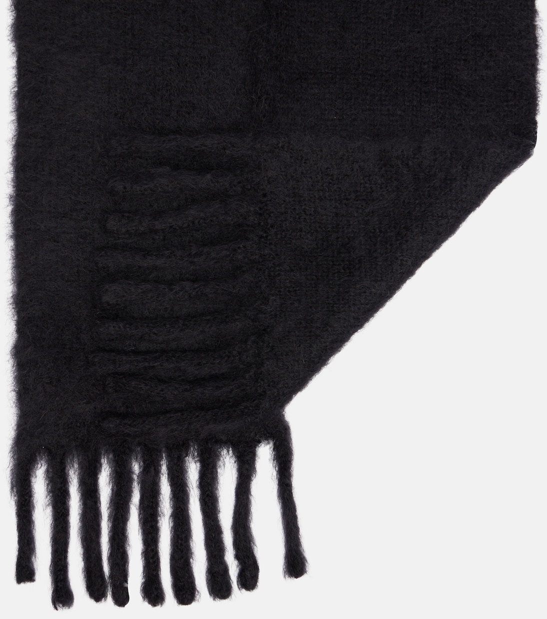 Kooder hooded mohair and wool-blend scarf | Acne Studios