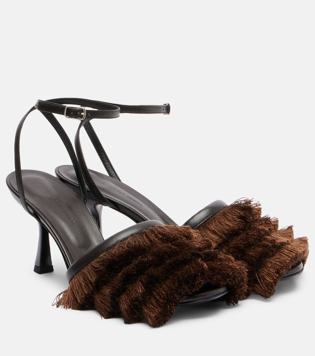 Castanet fringed leather sandals | Christopher Esber