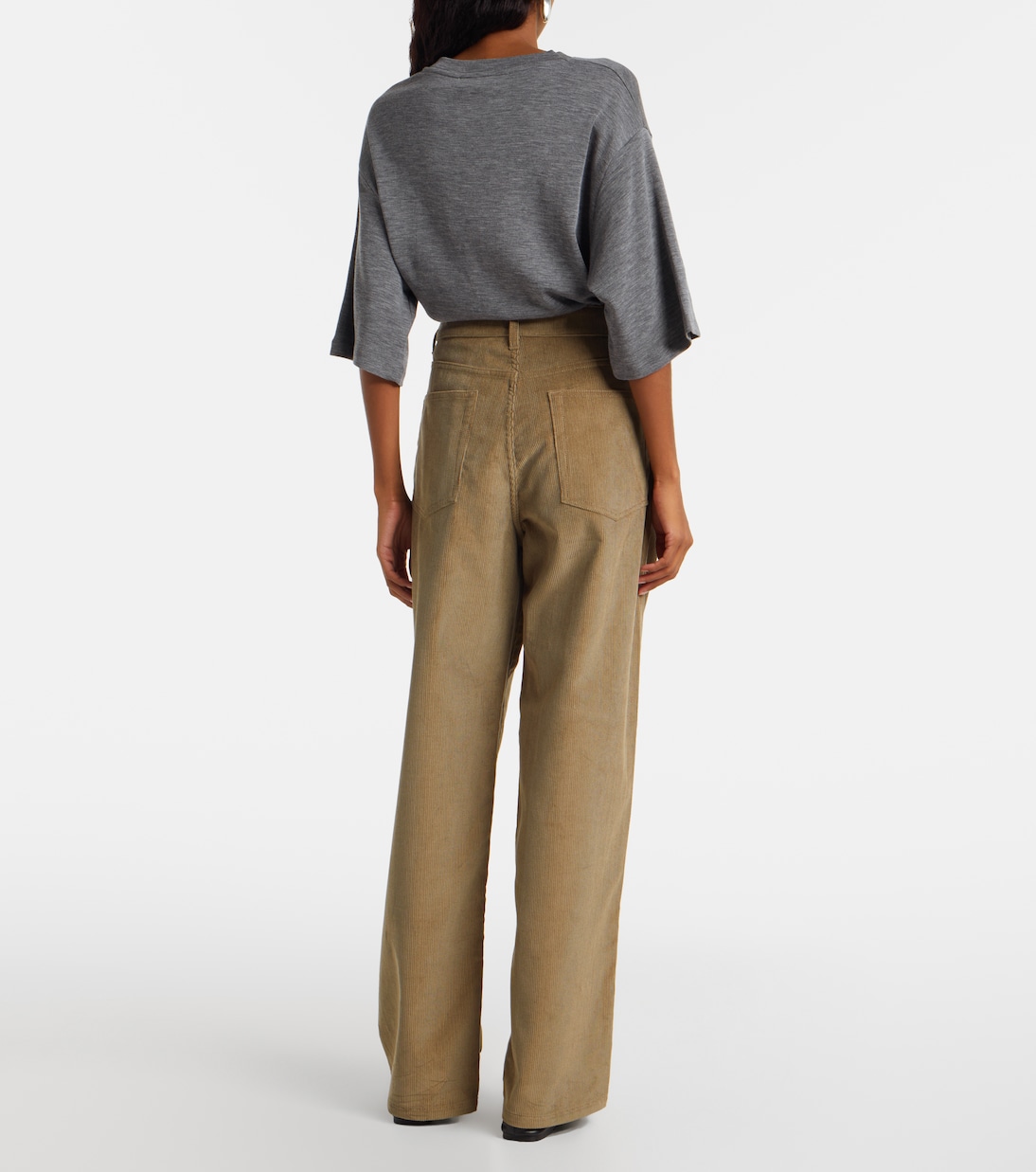Cotton corduroy wide-leg pants | Róhe