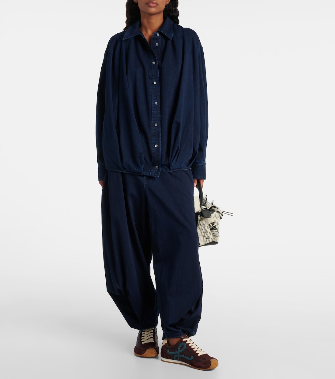 Camisa de denim drapeado | Loewe