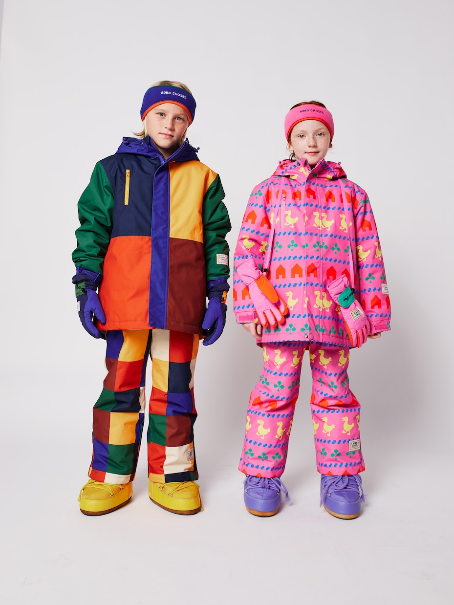 Printed ski salopettes | Bobo Choses