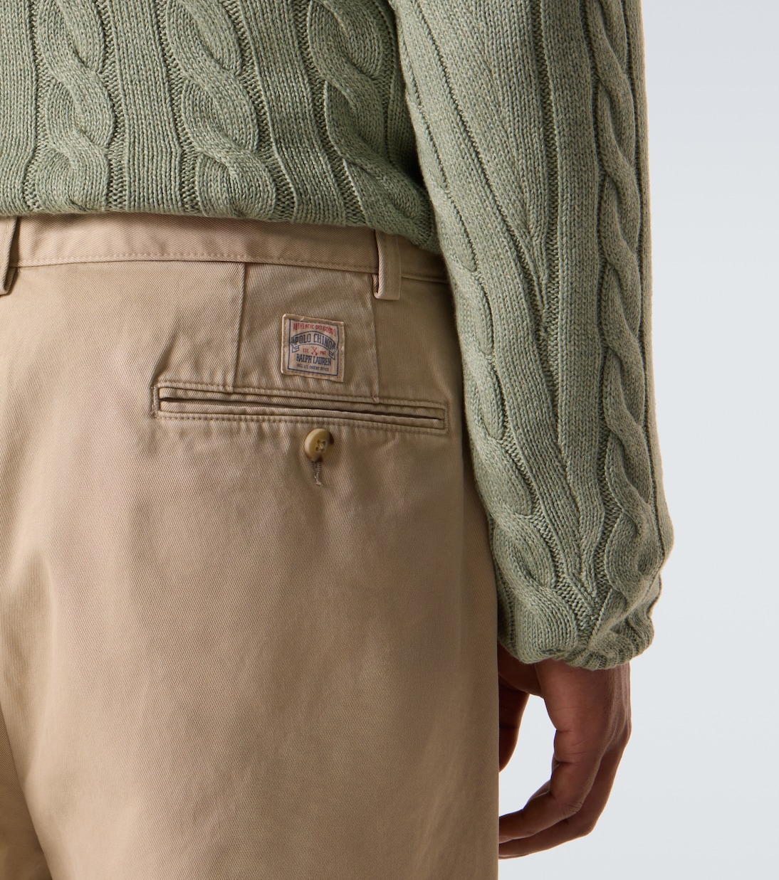 High-rise cotton straight chinos | Polo Ralph Lauren