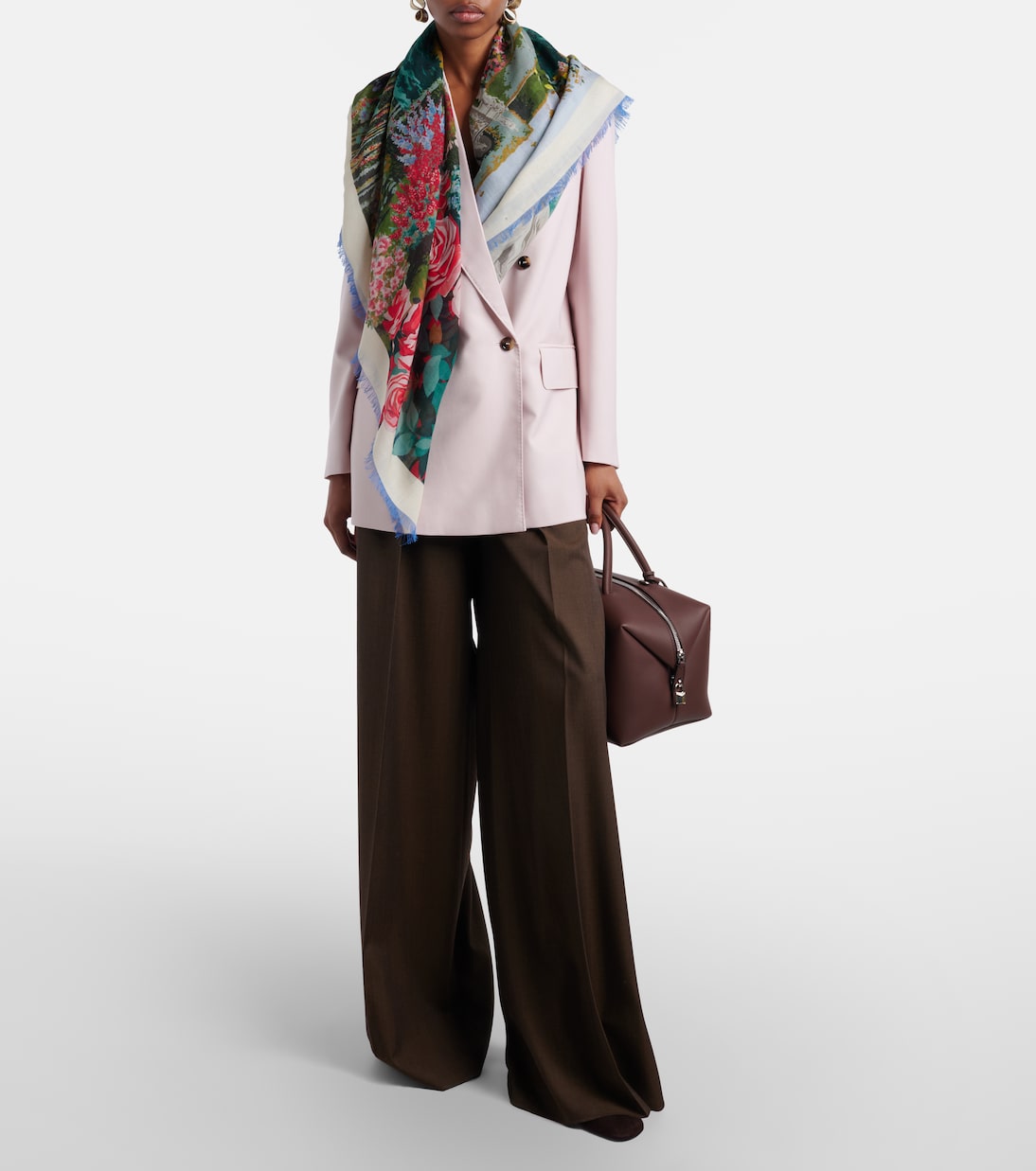 Camice printed wool and silk scarf | Max Mara