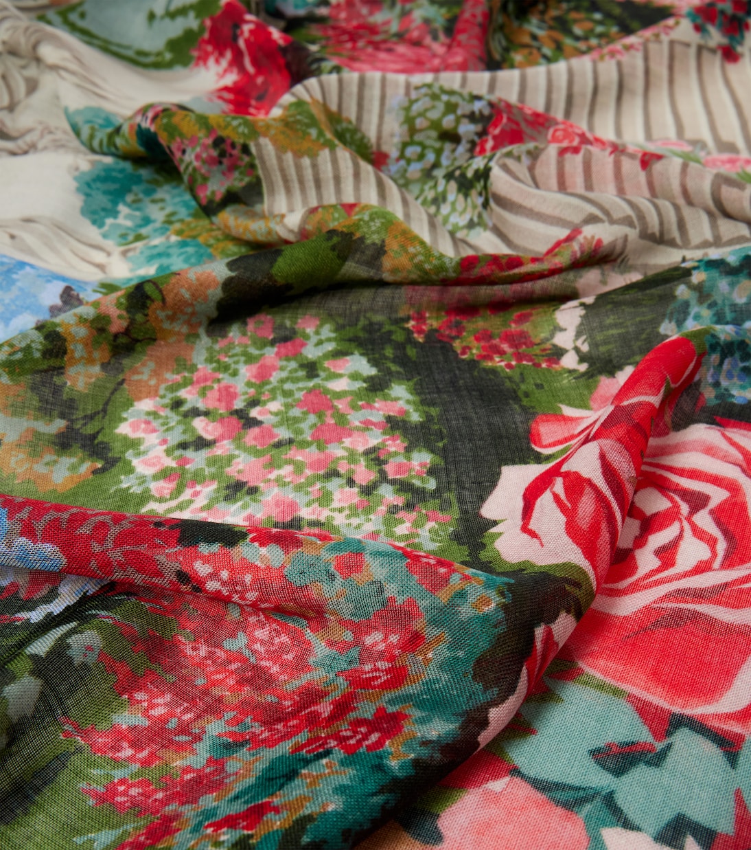 Camice printed wool and silk scarf | Max Mara