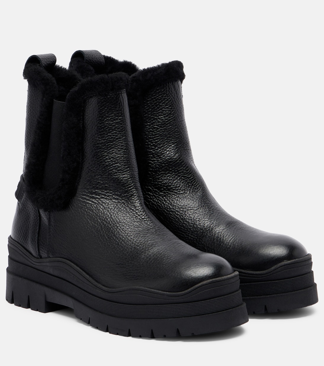 Arosa shearling-lined leather Chelsea boots | Bogner