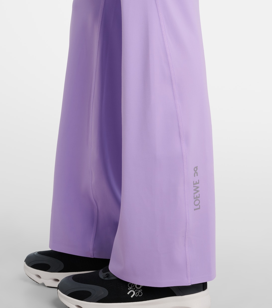 x On high-rise flared leggings | Loewe