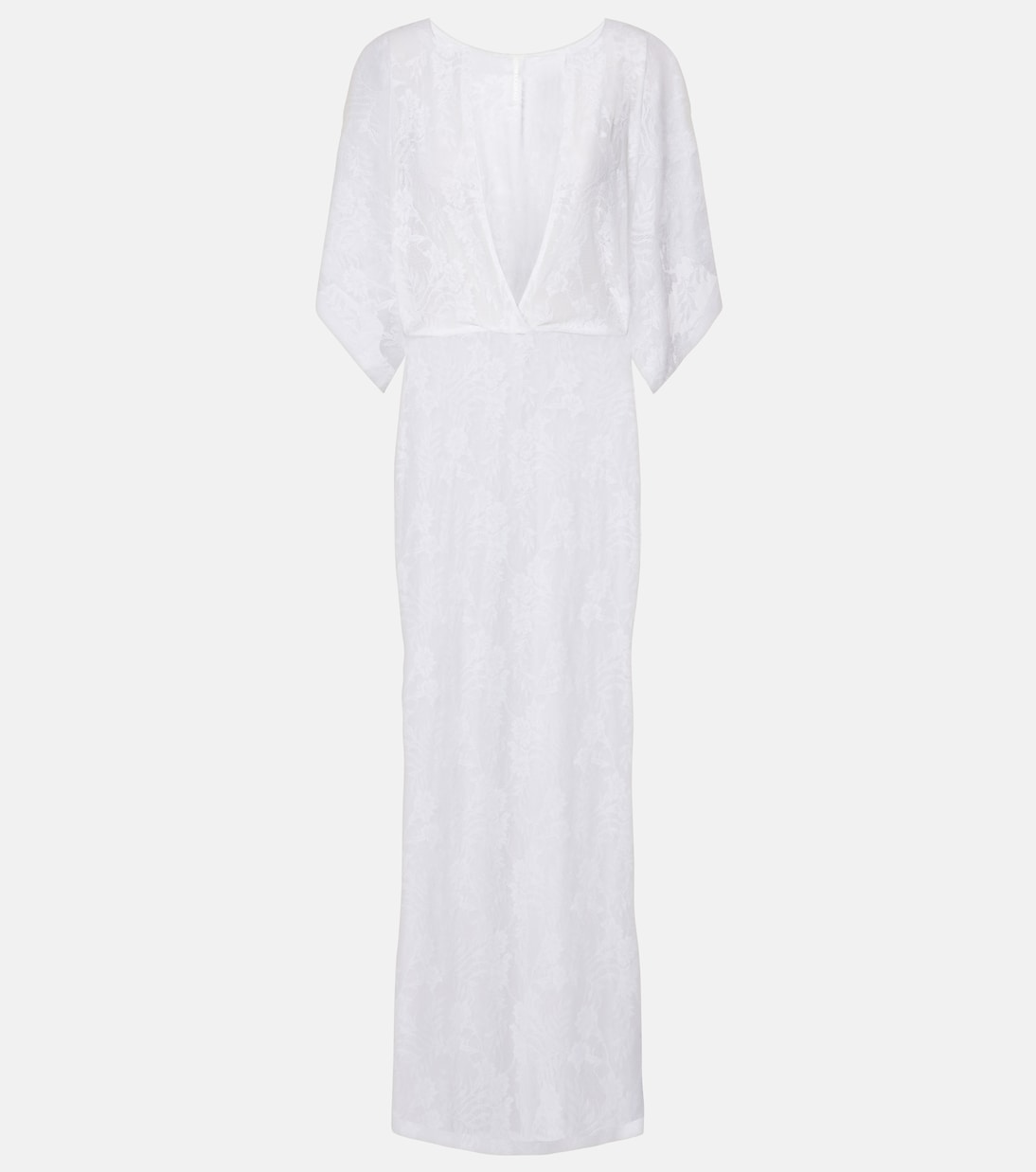 Vestido de fiesta Obie de encaje semi-transparente | Norma Kamali