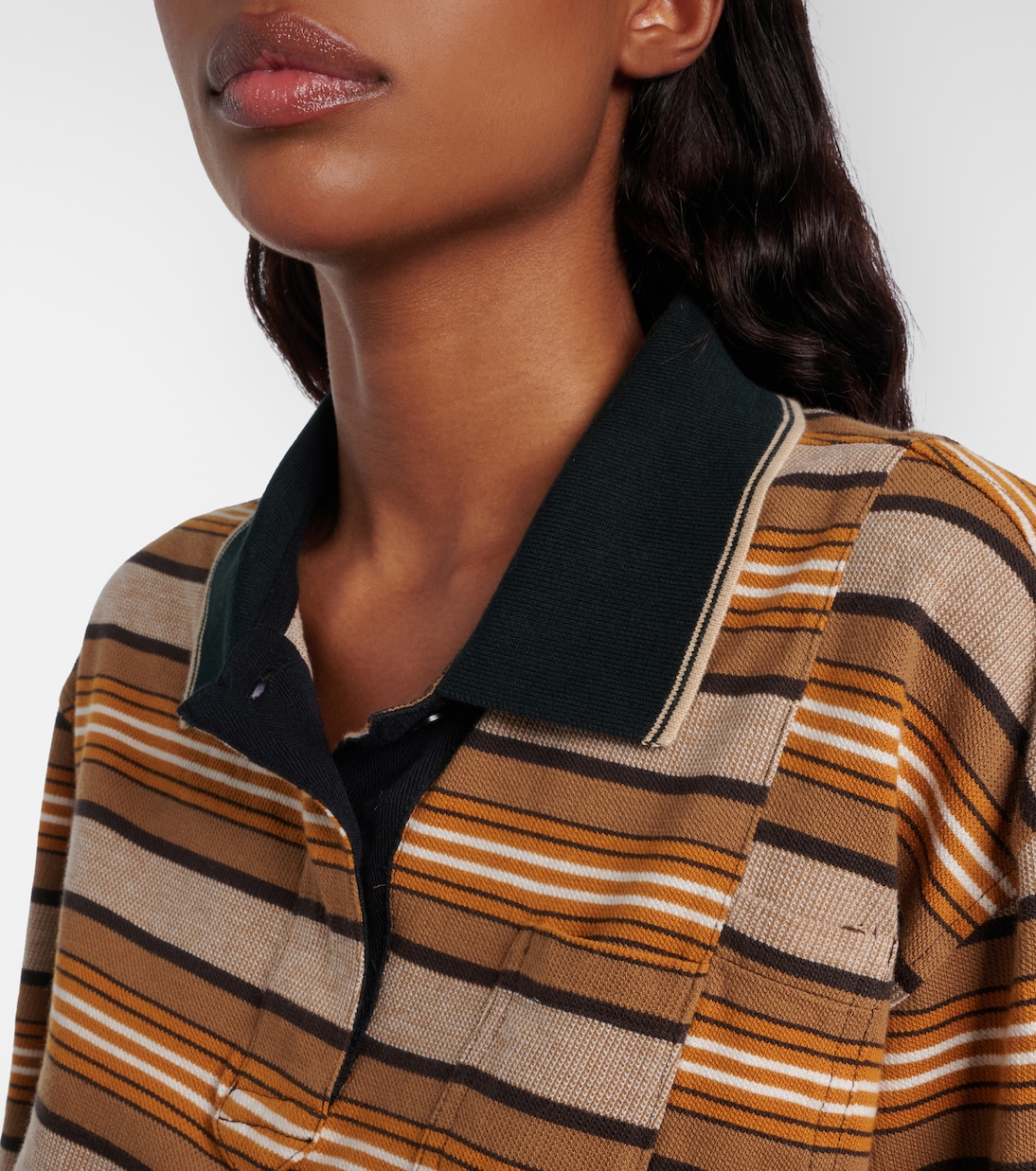 Isalyne striped cotton polo shirt | Marant Etoile