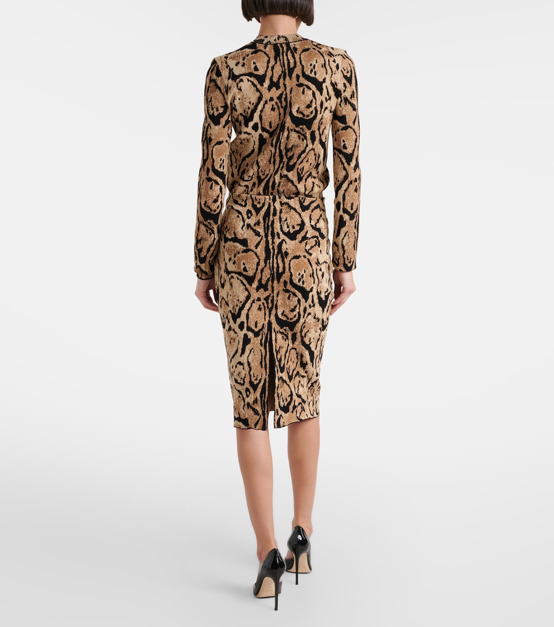Snake-effect pencil skirt | Stella McCartney
