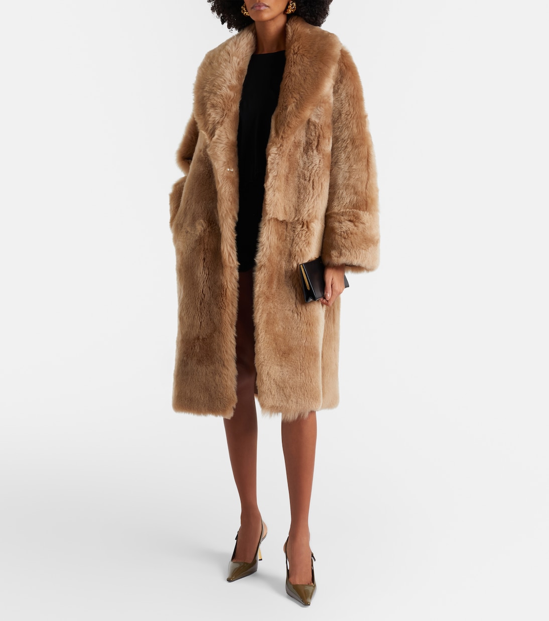 Anaïs shearling coat | Nour Hammour