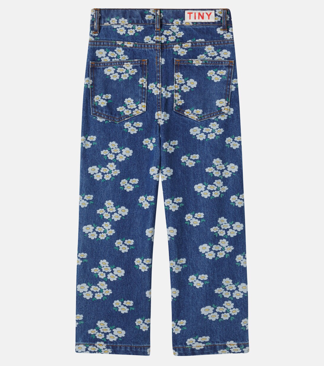 Jeans con stampa floreale | Tinycottons