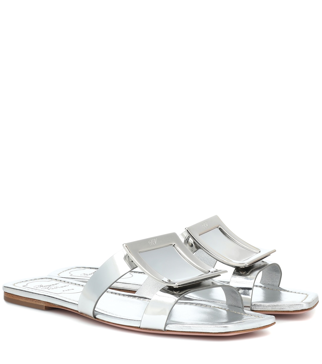Sandali Bikiviv' in pelle metallizzata | Roger Vivier