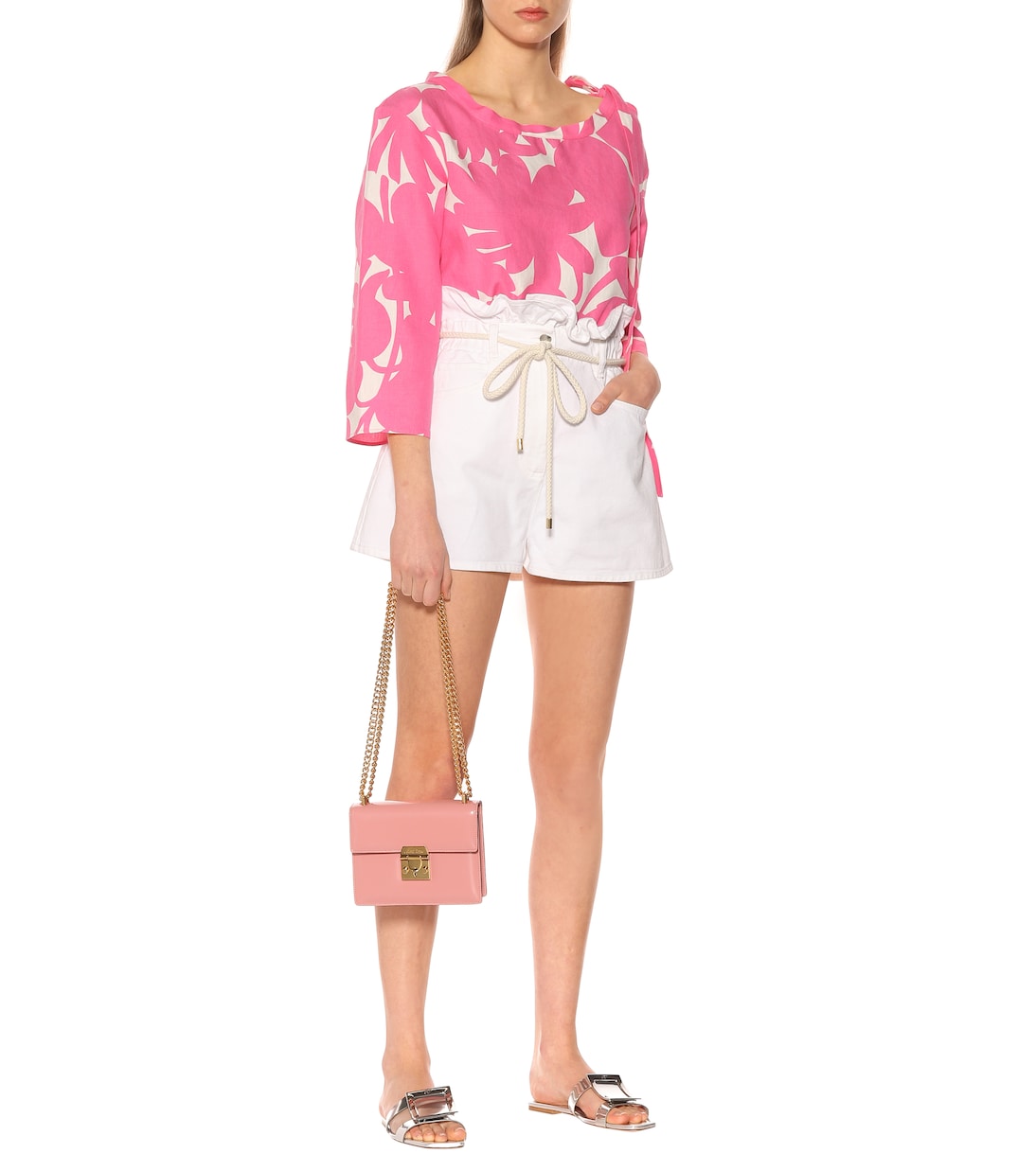 Sandali Bikiviv' in pelle metallizzata | Roger Vivier