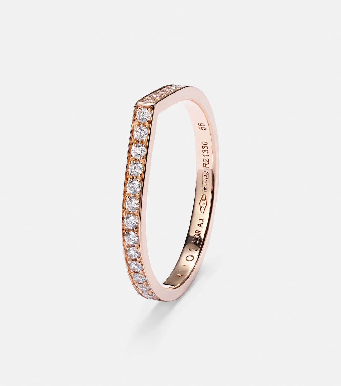 Anello in oro rosa 18kt con diamanti REPOSSI per stile giovane e moderno