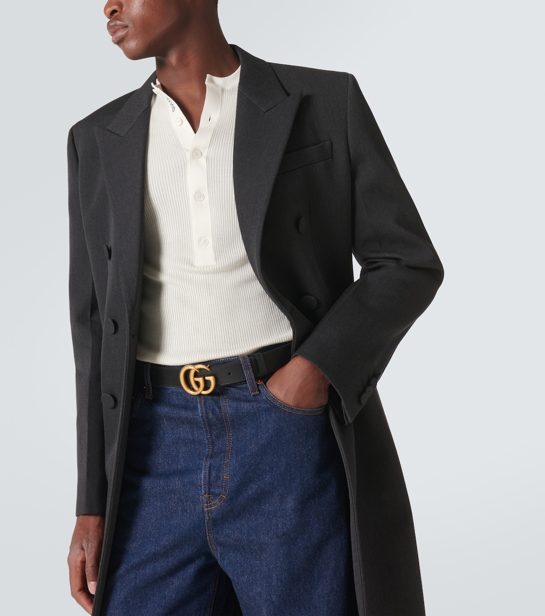 Ceinture Double G en cuir | Gucci