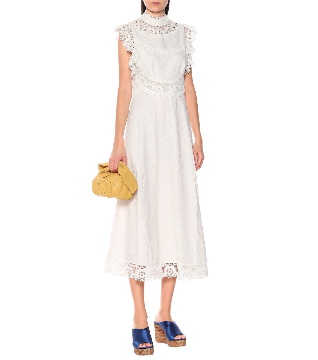 Sandali in raso con zeppa | Miu Miu