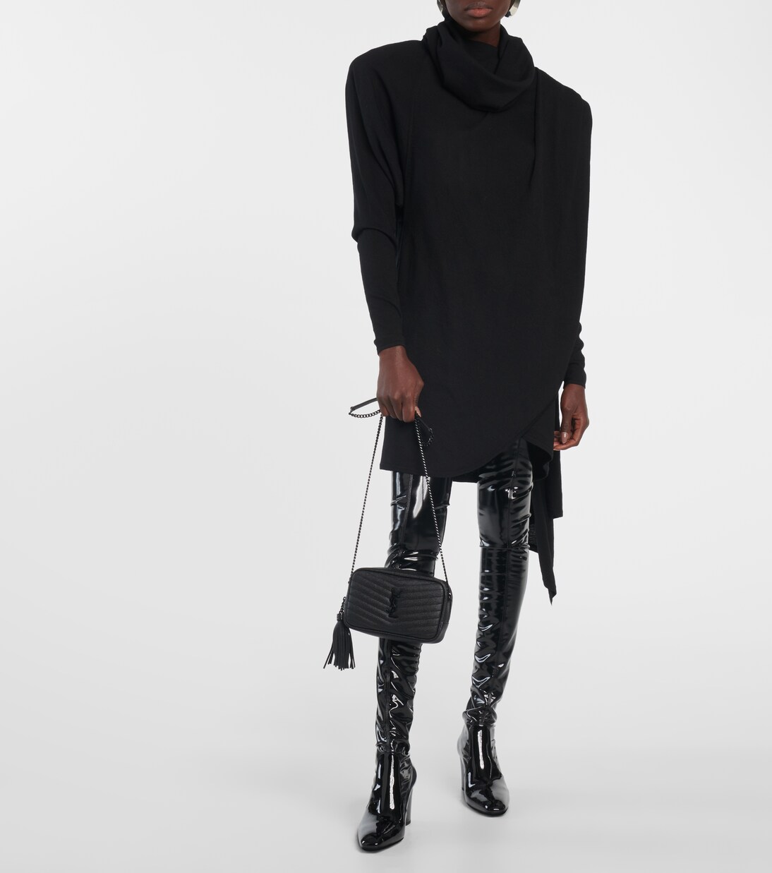 Sac à bandoulière Lou Camera en cuir matelassé | Saint Laurent