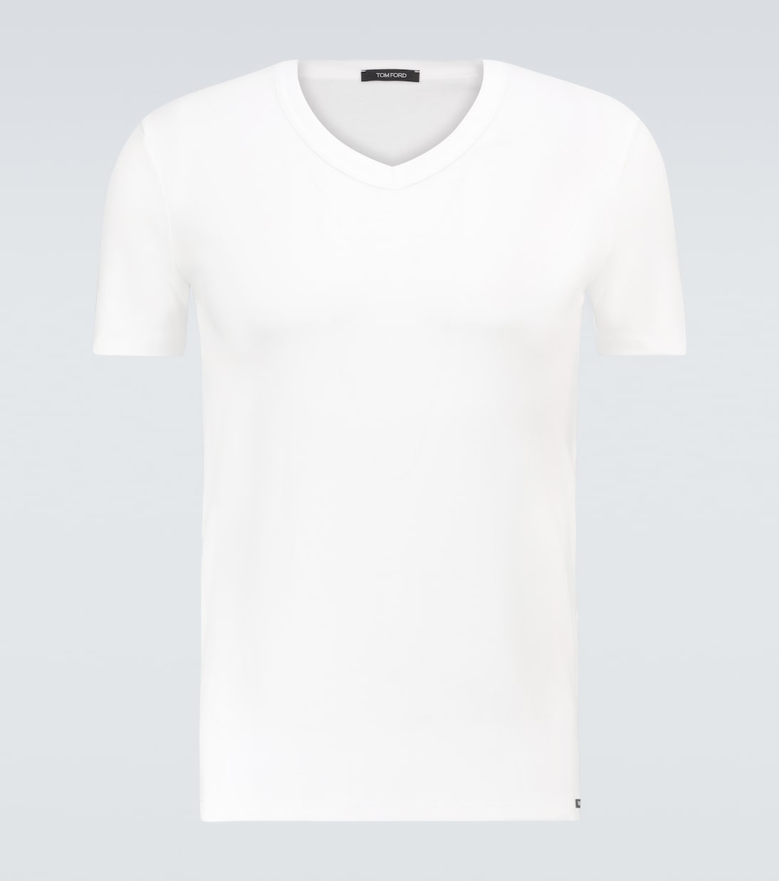 Camiseta de algodón con cuello en V | Tom Ford