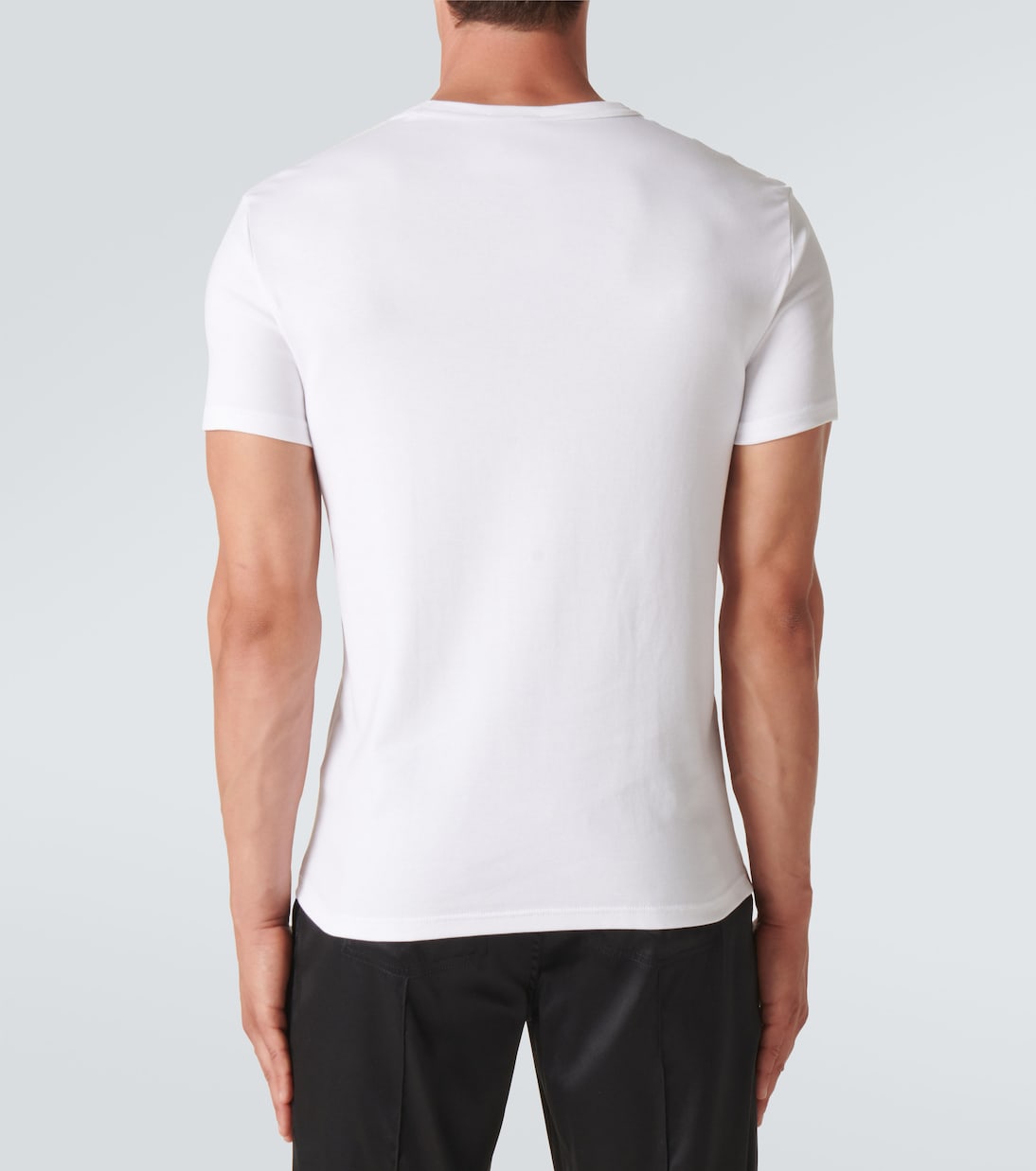 Camiseta de algodón con cuello en V | Tom Ford