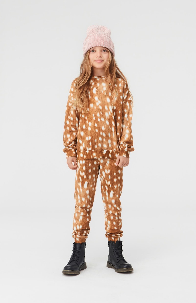 Maja deer-print cotton sweatshirt | Molo