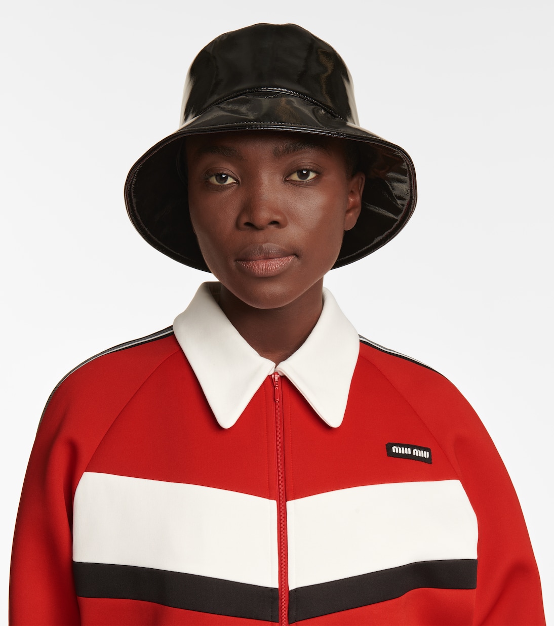 Cappello da pescatore in similpelle | Miu Miu