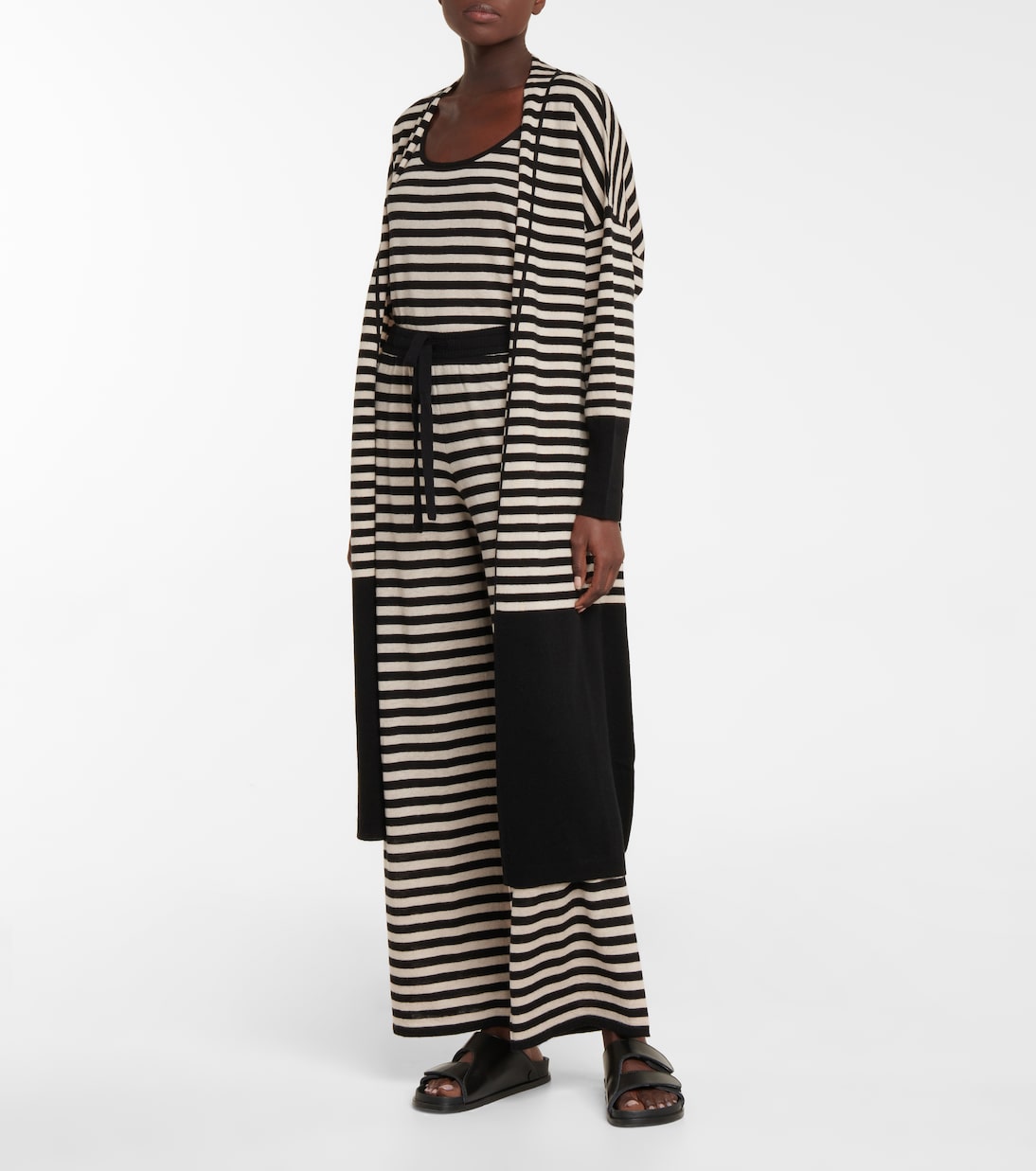 Sillage striped wool-blend cardigan | Eres