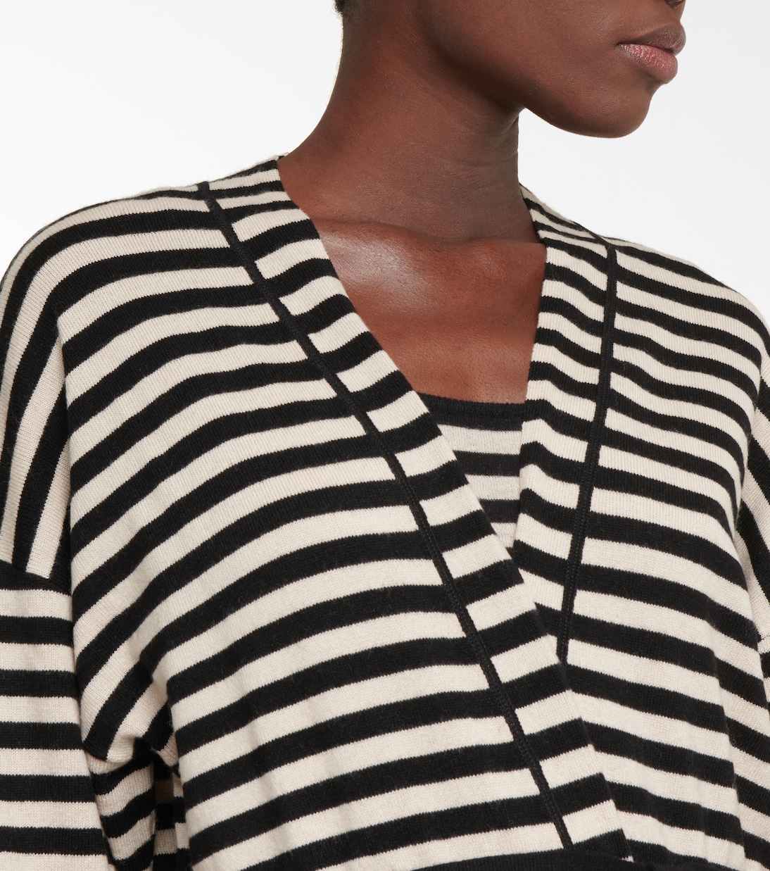 Sillage striped wool-blend cardigan | Eres