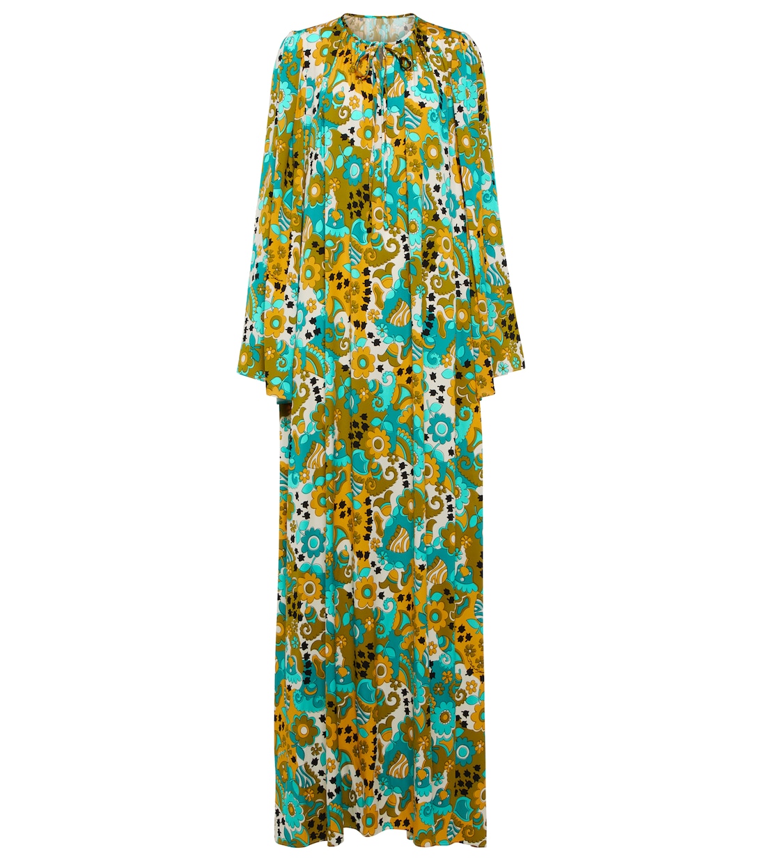 Printed silk-blend kaftan dress | Dolce&Gabbana