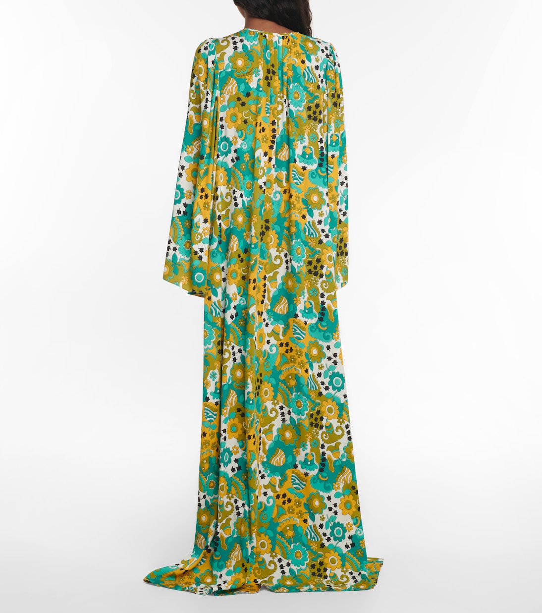 Printed silk-blend kaftan dress | Dolce&Gabbana