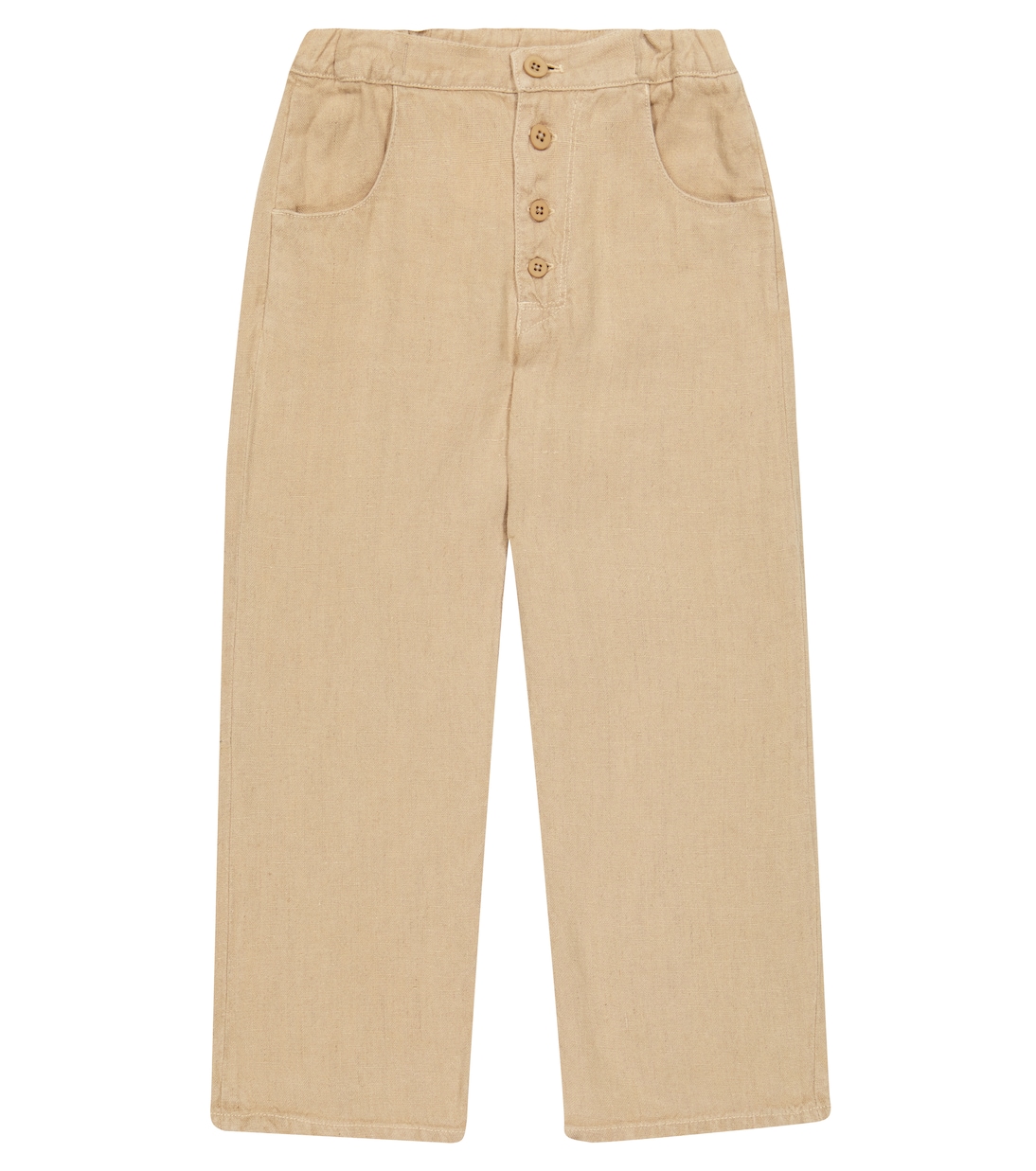 Hose Erodium aus Leinen | Caramel
