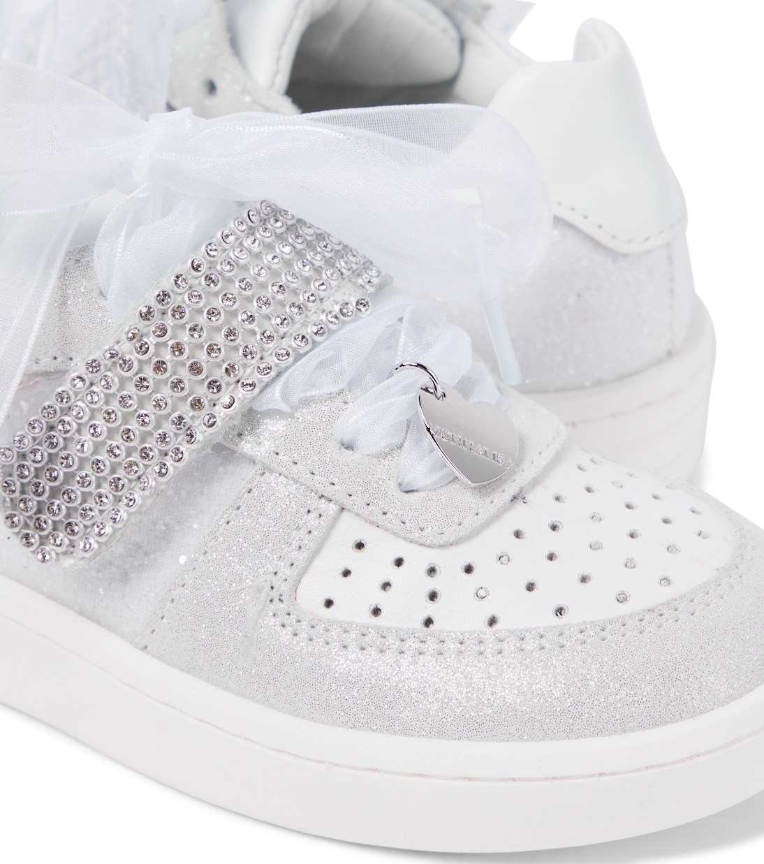 Baskets en cuir à ornements | Monnalisa