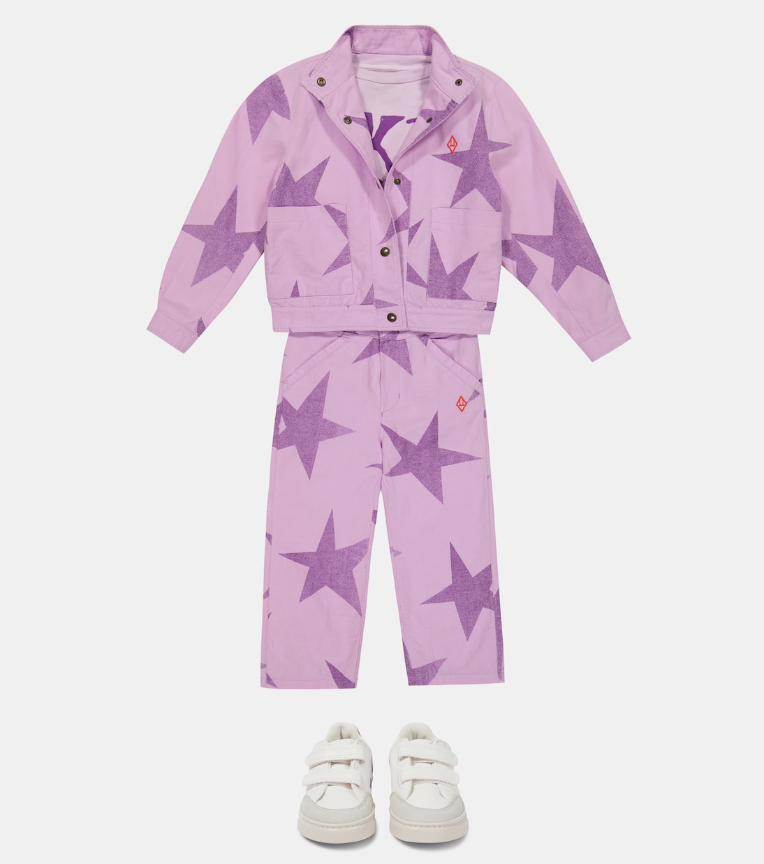 Camel printed cotton and linen pants | The Animals Observatory