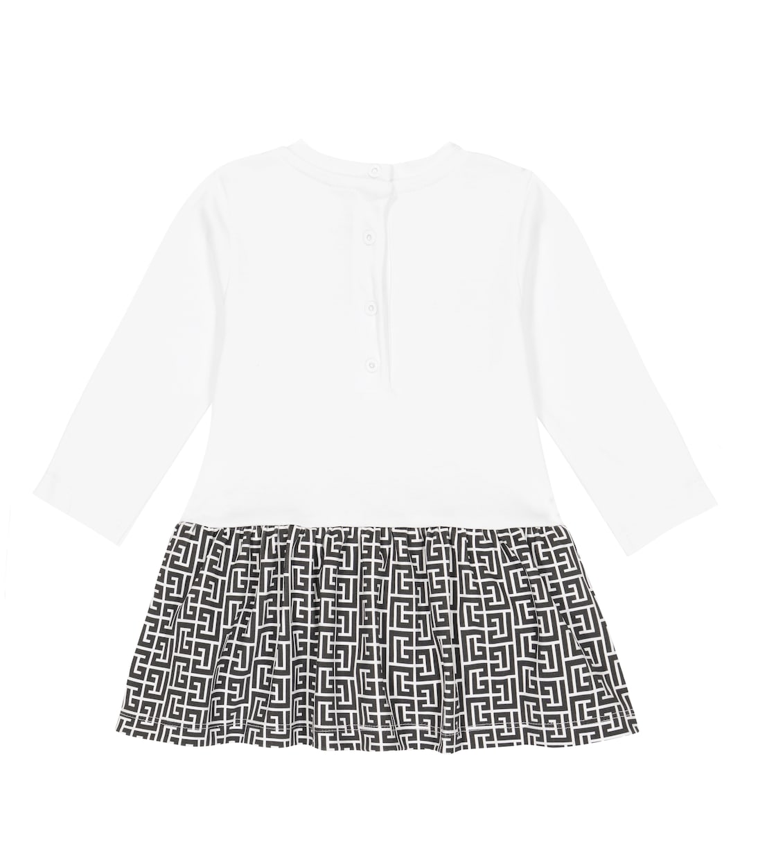 Baby cotton jersey dress | Balmain Kids