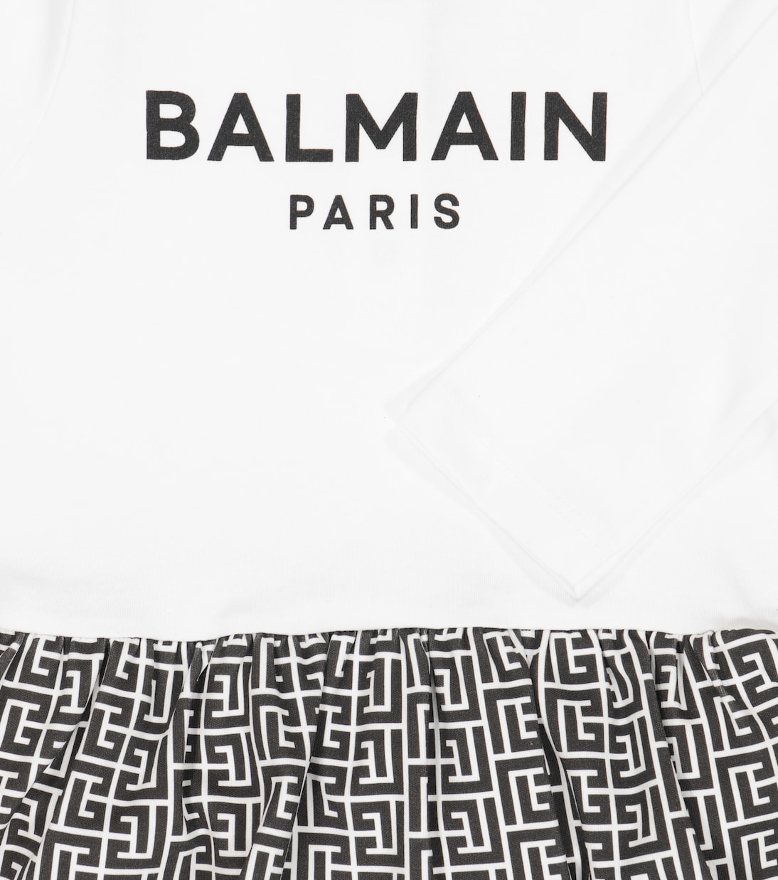 Baby cotton jersey dress | Balmain Kids