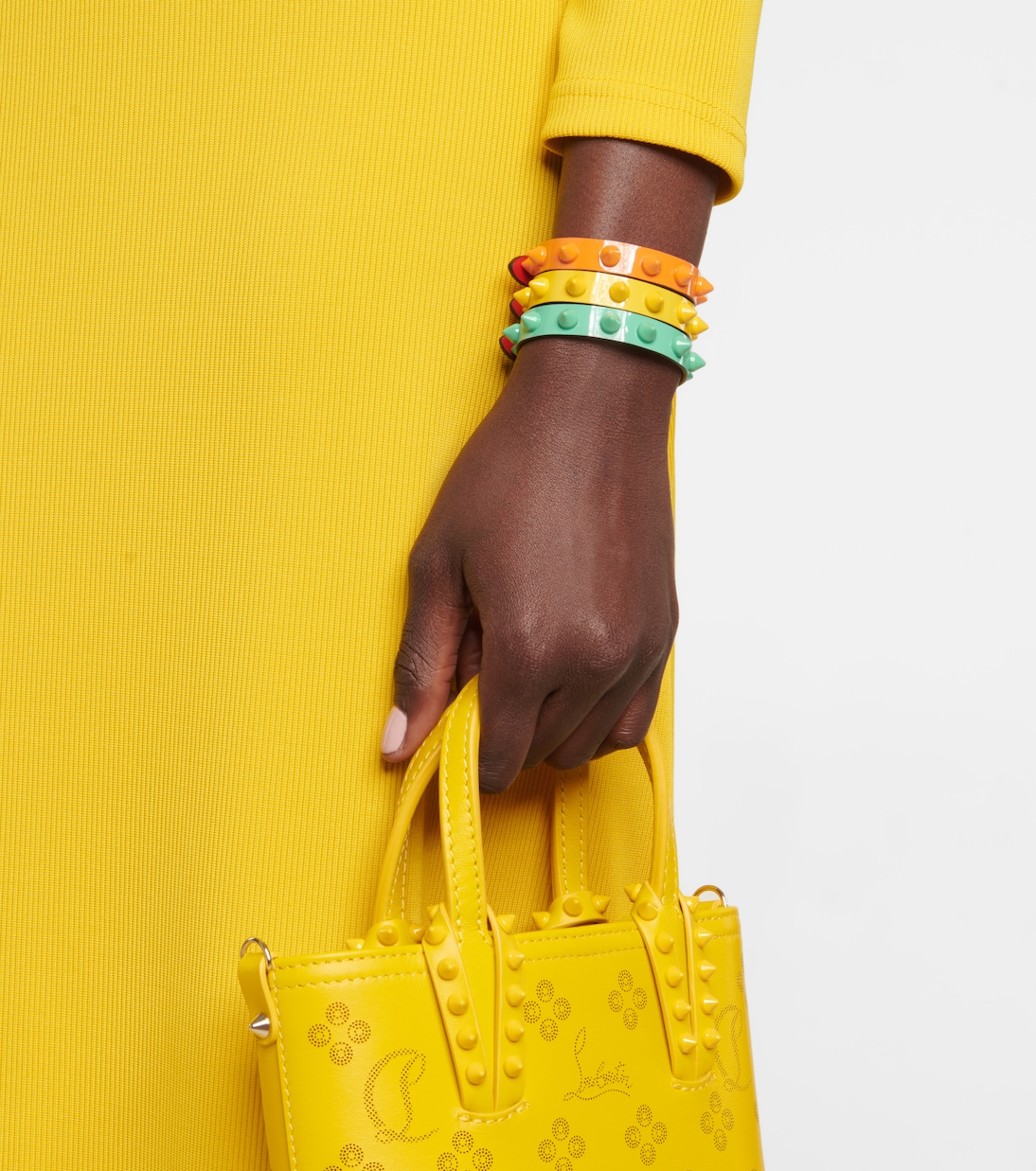 Pulsera Loubilink de charol adornada | Christian Louboutin