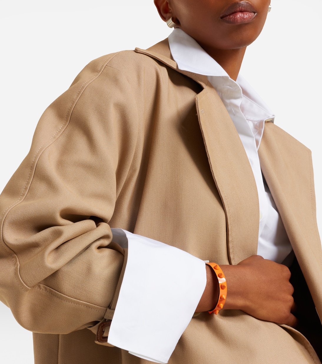 Verziertes Armband Loubilink aus Leder | Christian Louboutin