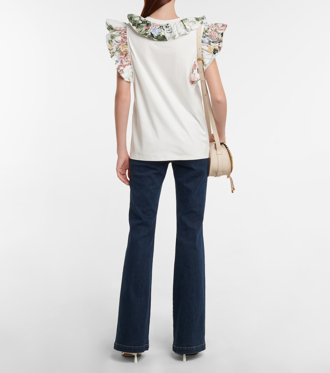 Ruffle-trimmed cotton top | See By Chloé