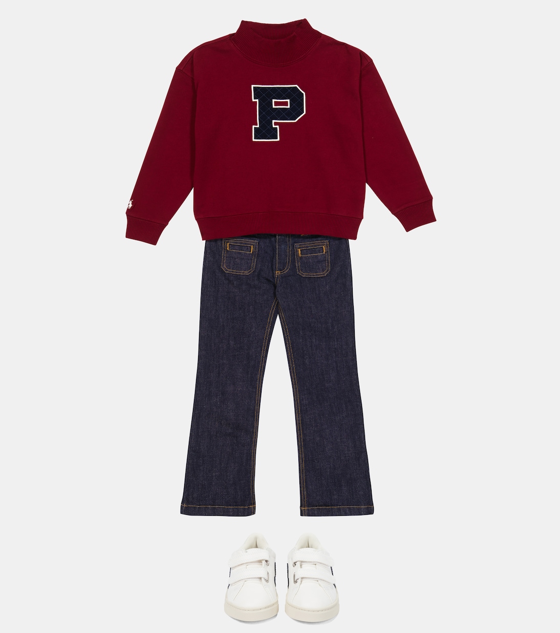 Mockneck jersey sweatshirt | Polo Ralph Lauren Kids