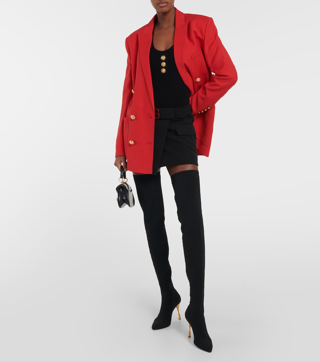 Balmain thigh boots outlet
