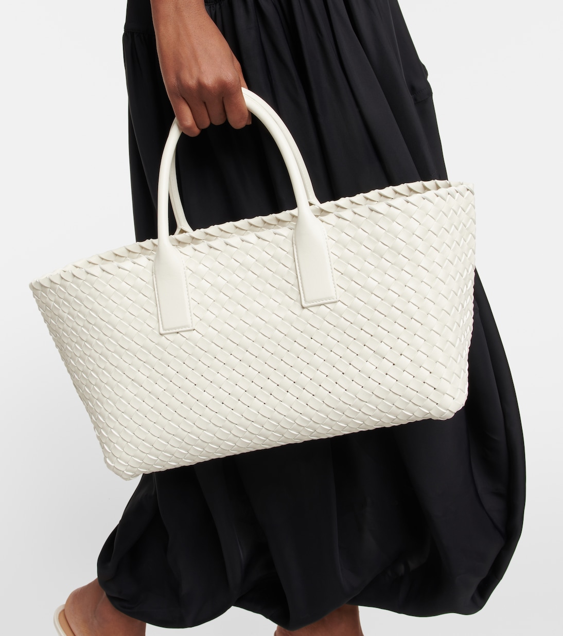 Cabat Small leather tote bag | Bottega Veneta