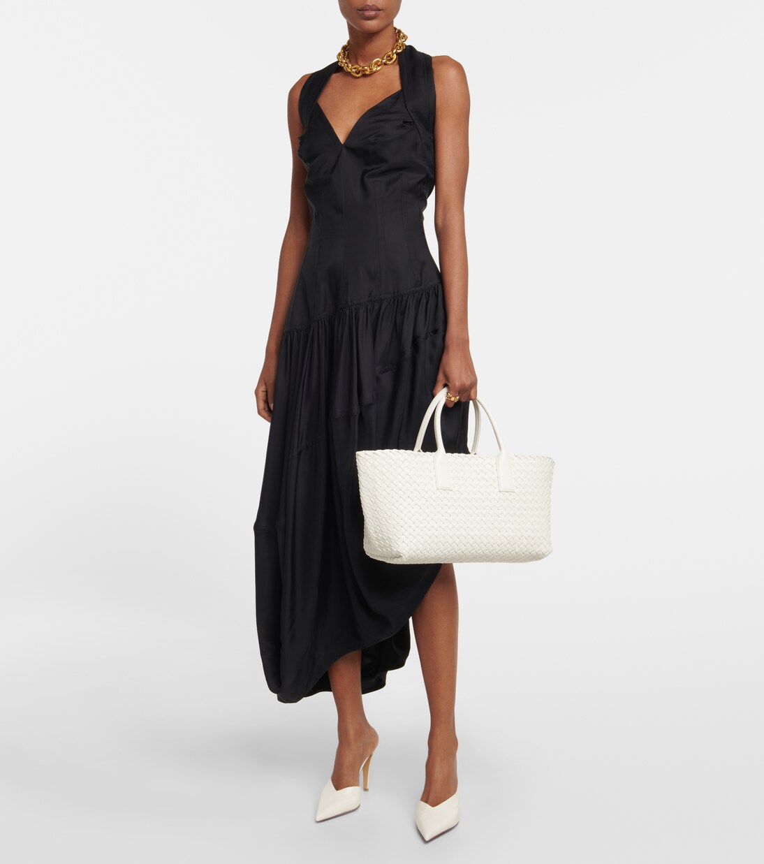 Cabat Small leather tote bag | Bottega Veneta