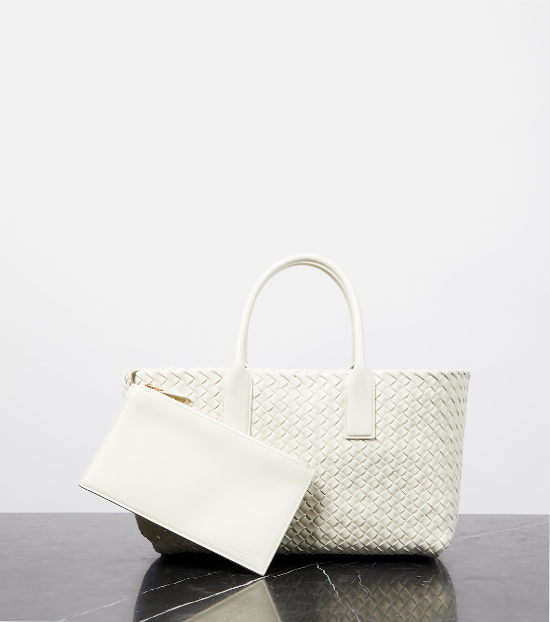 Cabat Small leather tote bag | Bottega Veneta