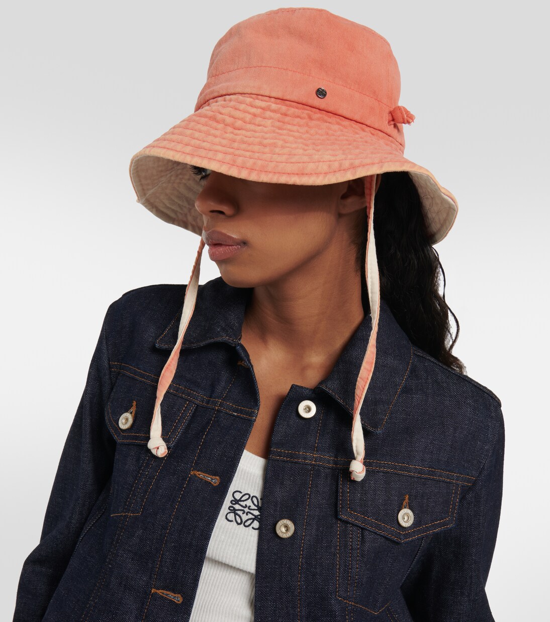 Sombrero Charlotte de algodón reversible | Maison Michel