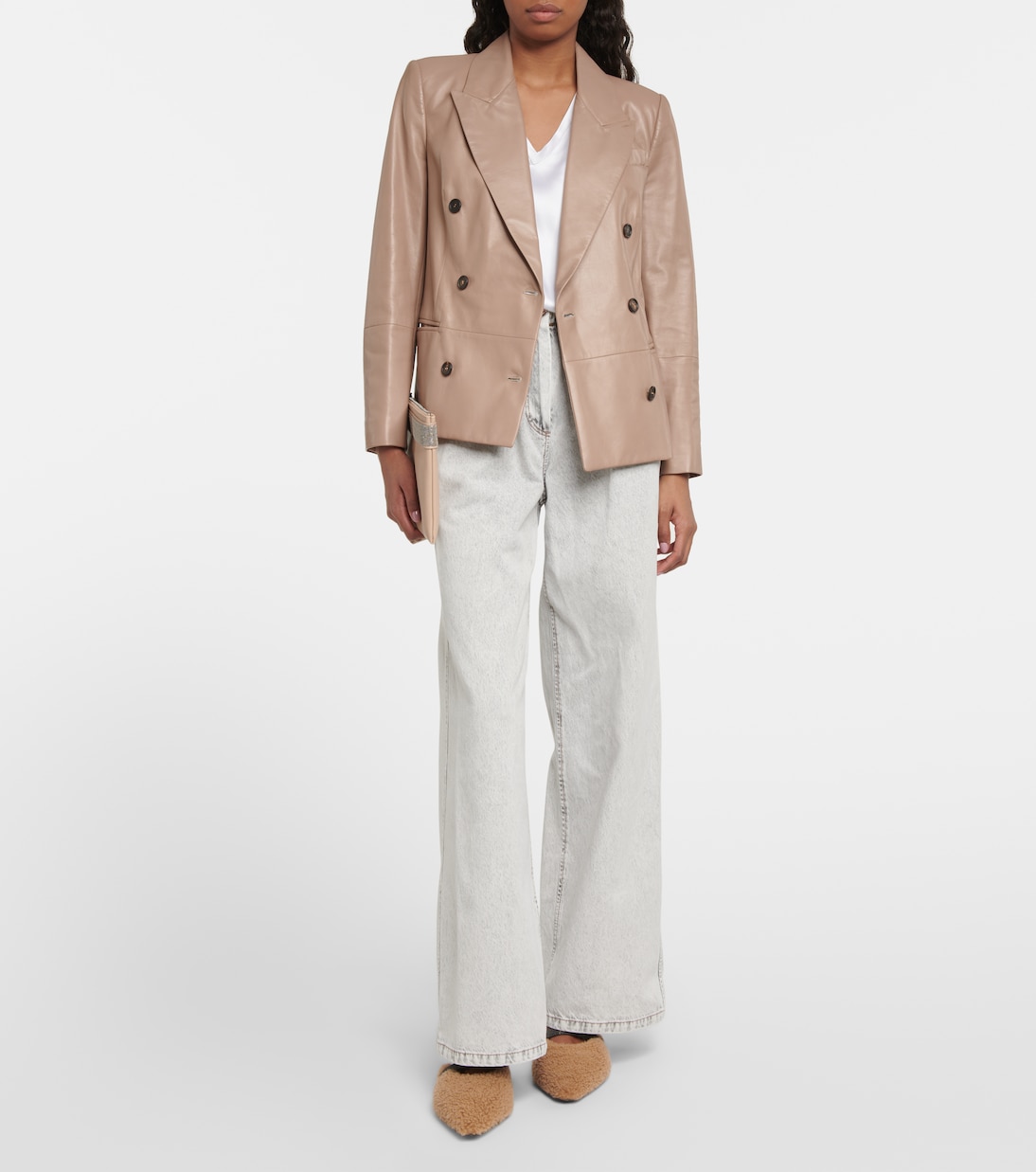 Blazer aus Leder | Brunello Cucinelli