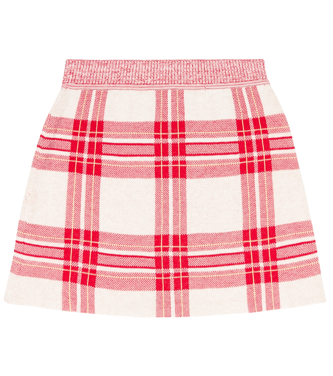 Lynx checked cotton skirt | The Animals Observatory
