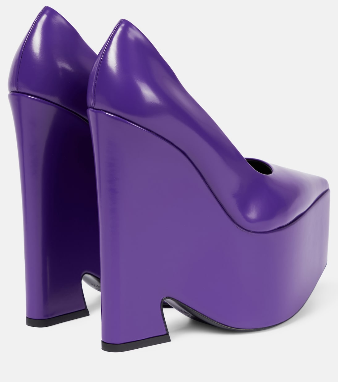 Tempest leather platform pumps | Versace