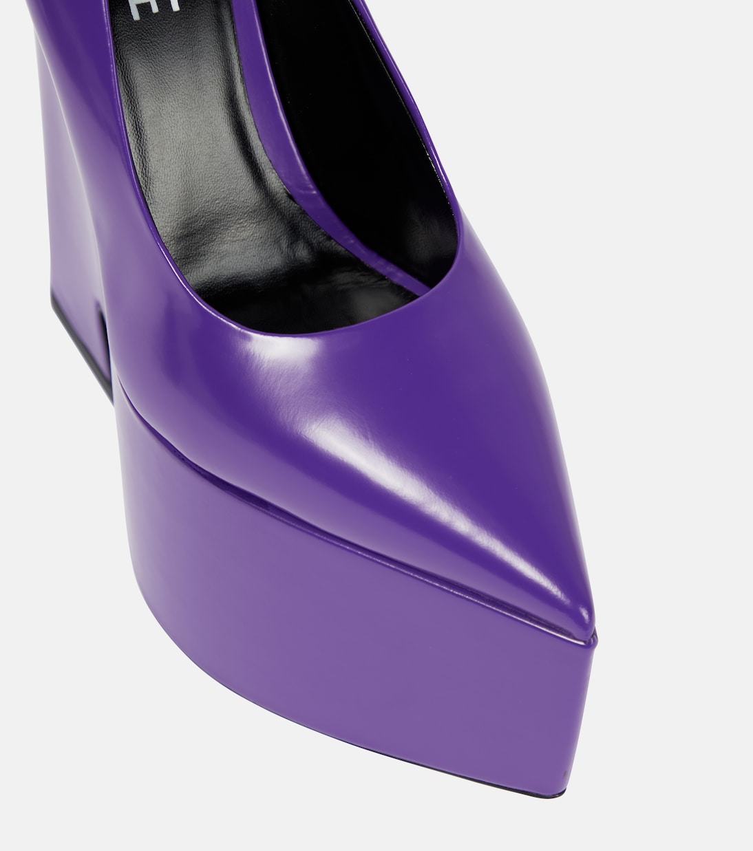 Tempest leather platform pumps | Versace